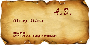 Almay Diána névjegykártya
