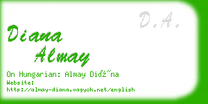 diana almay business card